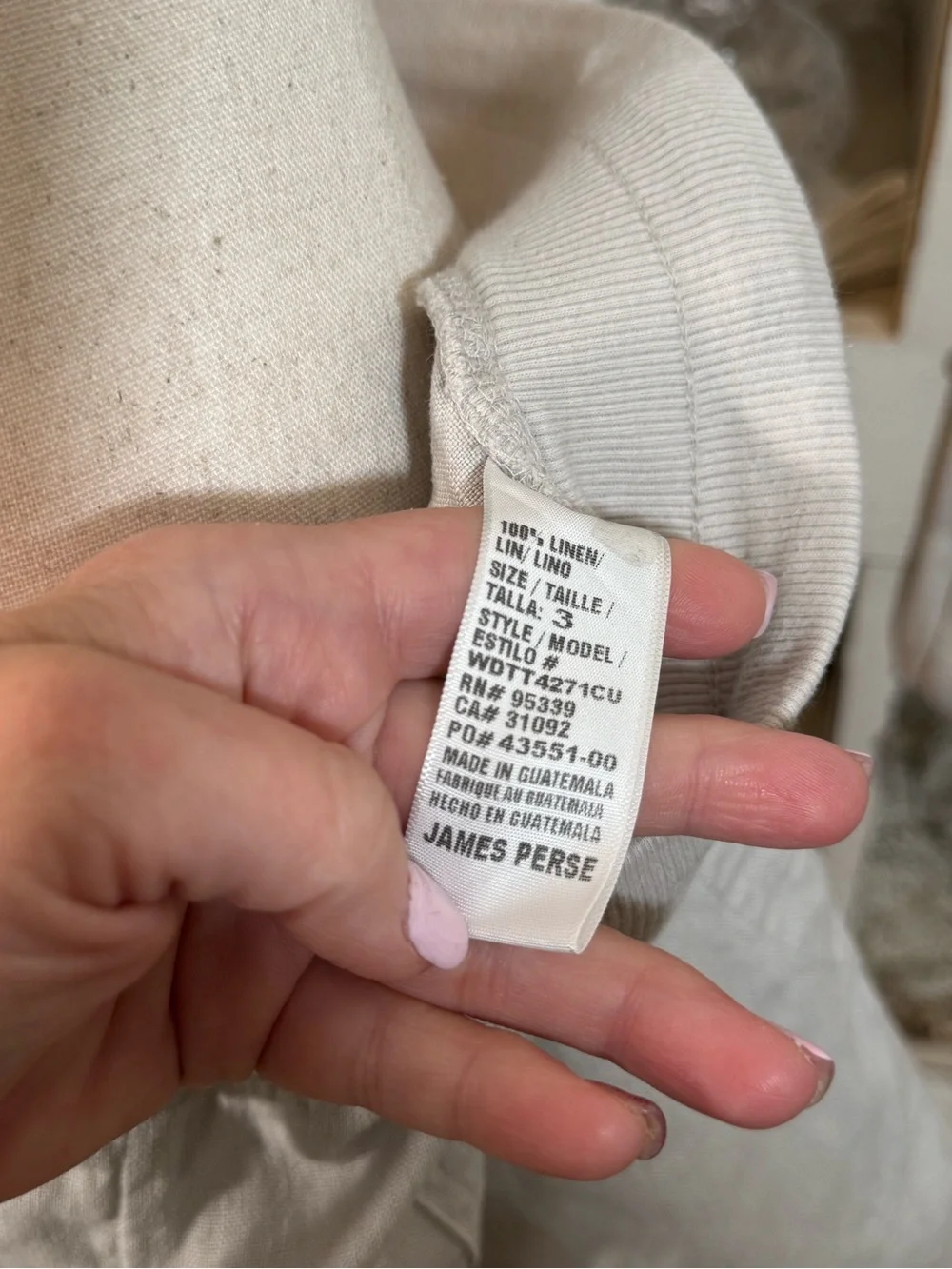 James Perse White Linen Drawstring Shorts